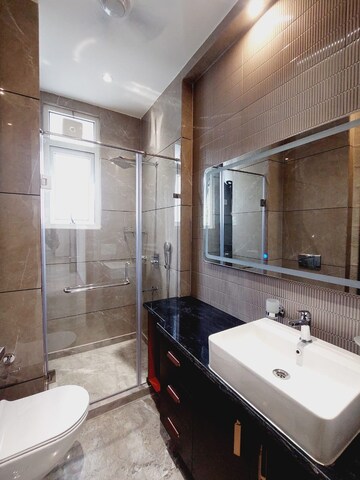 Attached Bathroom in 3 BHK Builder Floor at Boutique Residential Apartments G-88, Saket – for Rent