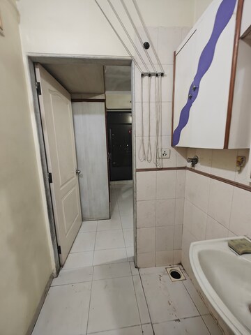 Bathroom in 2 BHK Apartment at Mahavir Vihar CHS, Nerul – for Rent