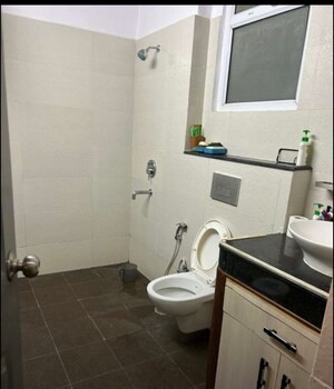 Bathroom in 3 BHK Apartment at BBD Green City, Gomti Nagar – for Rent