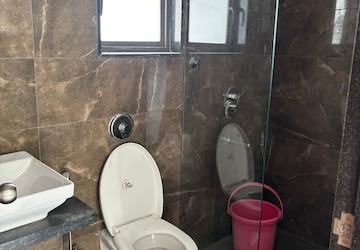 Bathroom in 3 BHK Apartment at Mittal Sun Grandeur, Bavdhan – for Rent