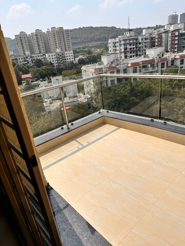 Balcony in 3 BHK Apartment at Lohia Jain Vallonia Apartments, Bavdhan – for Rent