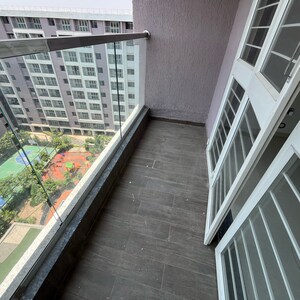 Balcony in 3 BHK Apartment at Kohinoor Viva City, Madhav Nagar – for Rent