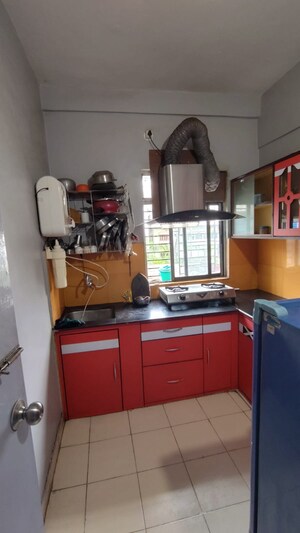 Kitchen in 2 BHK Apartment at Kundan Plaza, Chinar Park – for Rent