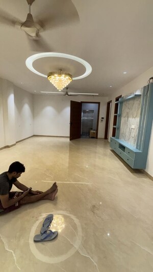 Living Room in 4 BHK Builder Floor at Chattarpur – for Sale