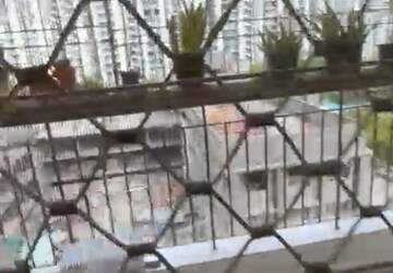 Balcony in 3 BHK Apartment at Vasu Fortune Residency Phase II, Raj Nagar Extension – for Rent