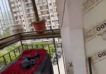 Balcony in 3 BHK Apartment at Vasu Fortune Residency Phase II, Raj Nagar Extension – for Rent