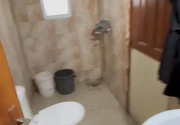 Bathroom in 3 BHK Apartment at Vasu Fortune Residency Phase II, Raj Nagar Extension – for Rent