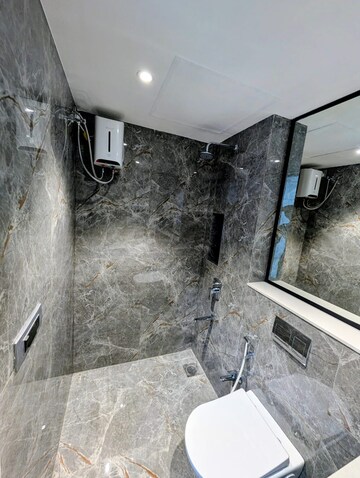 Bathroom in 2 BHK Apartment at Nahar Amaryllis Towers and Plaza, Chandivali – for Rent