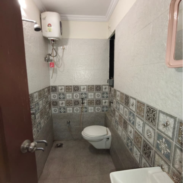 Bathroom in 1 BHK Apartment at Raunak Bliss, Haware City – for Rent
