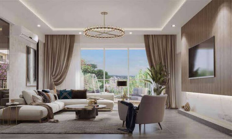 Living Room, sector 93 3.5 Bedroom 180 Sq.Yd. Builder Floor In Sector 93 Gurgaon 9376072