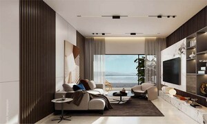 Living Room in 2 BHK Apartment at Vasupujya Neco Park Central, Kharadi – for Sale