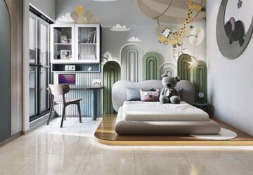 Living Room in 2 BHK Apartment at Vasupujya Neco Park Central, Kharadi – for Sale