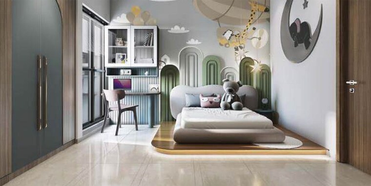 Bedroom, vasupujya-neco-park-central 2 Bedroom 850 Sq.Ft. Apartment In Kharadi Pune 9376080