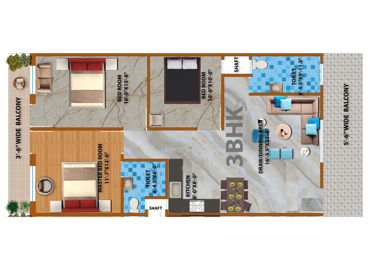 Floor Plan, sector 12 greater noida 2 Bedroom 1150 Sq.Ft. Apartment In Sector 12 Greater Noida Greater Noida 9376123