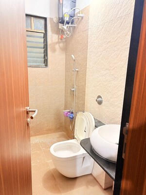 Bathroom in 2 BHK Apartment at Kohinoor Courtyard One, Wakad – for Rent