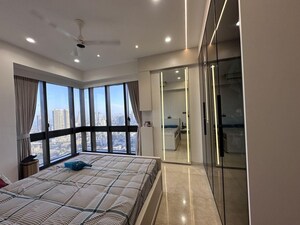 Building Lobby in 4 BHK Apartment at Lodha The World Towers World One Tier 2, Worli – for Rent