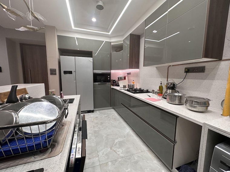 Kitchen, lodha-the-world-towers-world-one-tier-2 4 Bedroom 3409 Sq.Ft. Apartment In Worli Mumbai 9376151