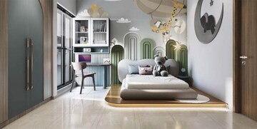 Living Room in 4 BHK Apartment at Vasupujya Neco Park Central, Kharadi – for Sale