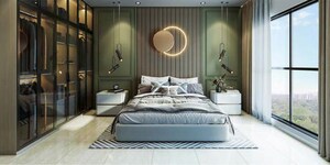 Bedroom in 4 BHK Apartment at Vasupujya Neco Park Central, Kharadi – for Sale