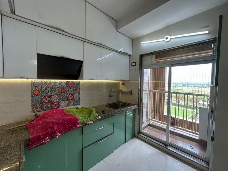 Kitchen, happy-valley 1 Bedroom 300 Sq.Ft. Apartment In Manpada Thane 9376253