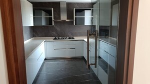 Kitchen in 4 BHK Builder Floor at Green Park Extension – for Rent