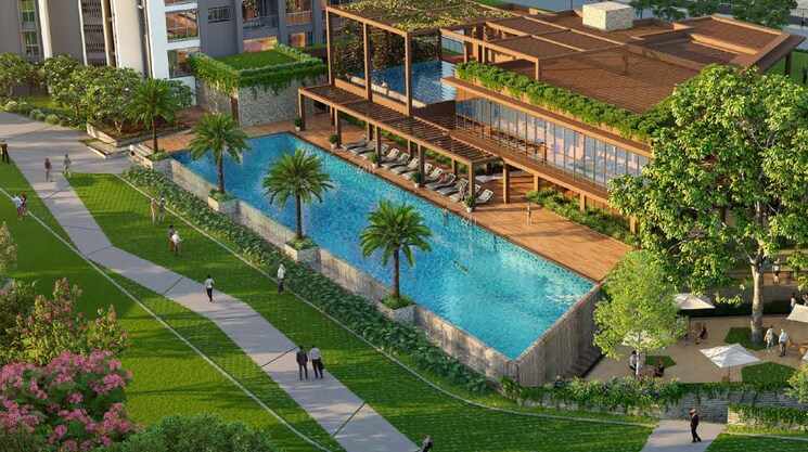 Swimming Pool, shapoorji-pallonji-kingstown 4 Bedroom 1908 Sq.Ft. Apartment In Hadapsar Pune 9376436