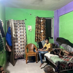 Living Room in 1 BHK Apartment at Ajanta CHS Nalasopara East, Nalasopara East – for Sale