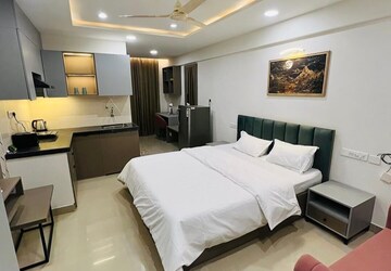 Team Area in Studio Apartment at Okay Plus Solitaire Suites, Ramnagariya – for Rent