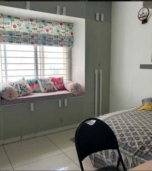 Bedroom in 3 BHK Apartment at Prestige Lakeside Habitat, Varthur – for Rent