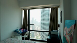 Living Room in 4 BHK Apartment at Lodha Marquise, Worli – for Rent