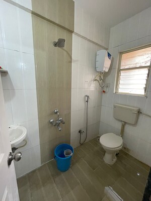 Bathroom in 2 BHK Apartment at Renuka Vrindavan, Pimpri – for Rent