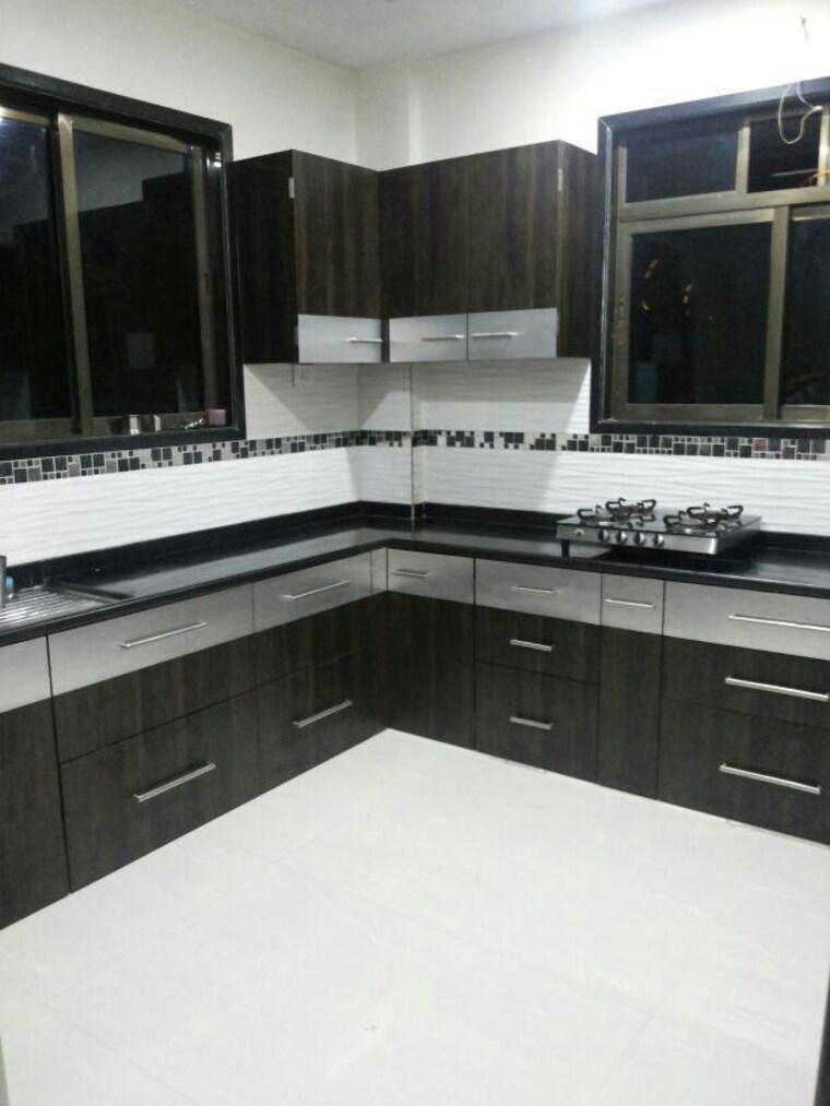 Kitchen, gami-eva 3 Bedroom 1300 Sq.Ft. Apartment In Ghansoli Navi Mumbai 9377042