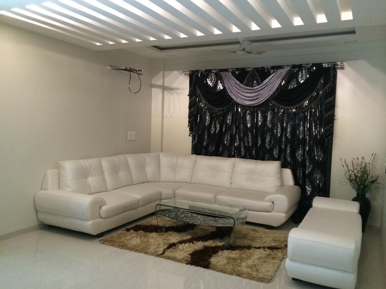 Living Room, gami-eva 3 Bedroom 1300 Sq.Ft. Apartment In Ghansoli Navi Mumbai 9377042