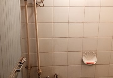 Bathroom in 1 RK Apartment at Samarth Nagar Building, Sion – for Sale