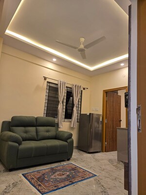 Living Room in 1 BHK Apartment at Koramangala – for Rent