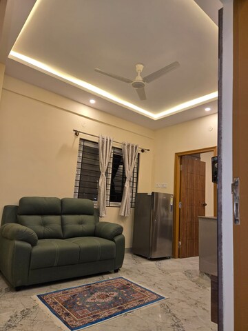 Living Room in 1 BHK Apartment at Koramangala – for Rent