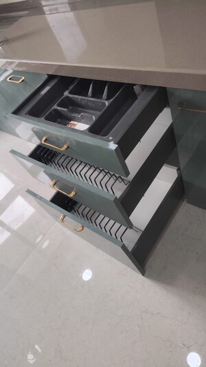 Staircase in 3 BHK Apartment at Rosa Manhattan, Ghodbunder Road – for Rent