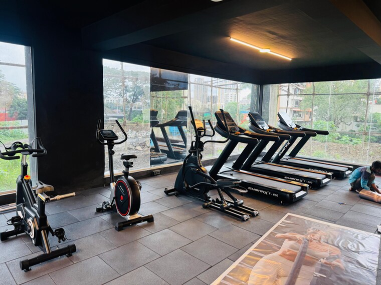 Gym, rosa-manhattan 3 Bedroom 1350 Sq.Ft. Apartment In Ghodbunder Road Thane 9377150