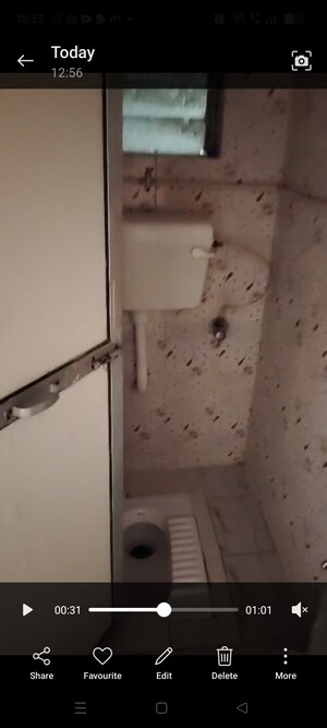 Bathroom in 1 RK Apartment at Mahakali Nagar CHS, Malad West – for Rent