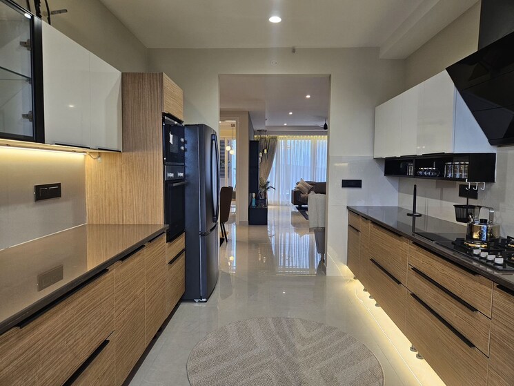 Kitchen, maya-green-lotus-utsav 3 Bedroom 2100 Sq.Ft. Apartment In International Airport Road Zirakpur 9377493