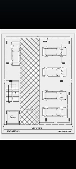 Floor Plan in 3 BHK Independent House at Rt Nagar – for Sale