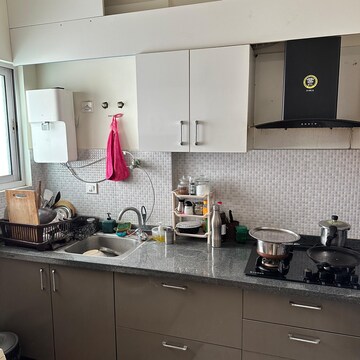 Kitchen in 1 BHK Apartment at Bren Champions Square, Carmelaram Road – for Rent