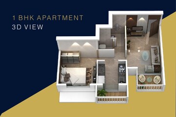 Floor Plan in 1 BHK Apartment at Tejas Neelkamal, Derivali – for Sale