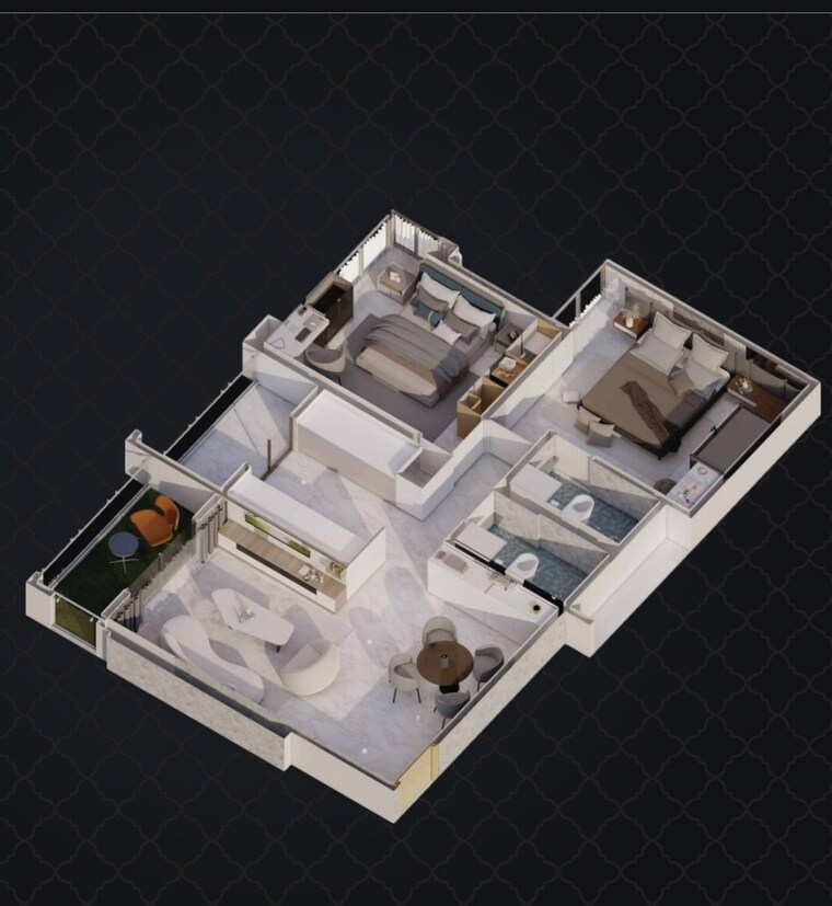 Floor Plan, mohammadwadi 2 Bedroom 720 Sq.Ft. Apartment In Mohammadwadi Pune 9378089