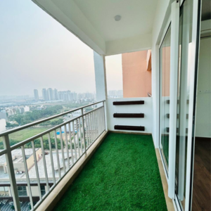 Balcony in 3 BHK Apartment at Shapoorji Pallonji Joyville Phase 3, Sector 102 – for Rent