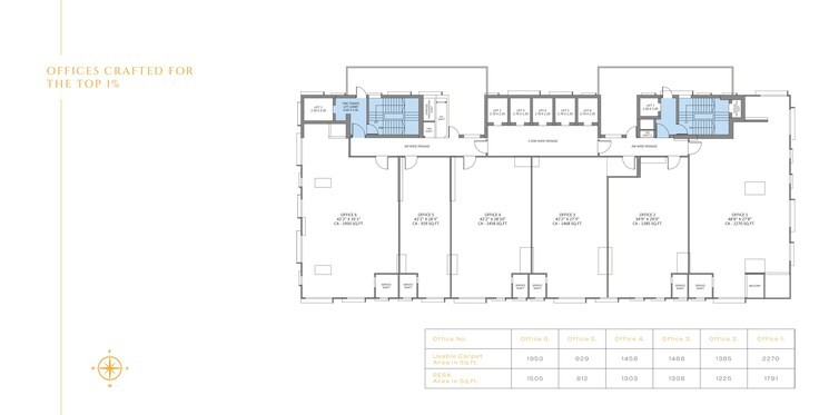 Floor Plan, ekatva-the-olive Commercial Office Space 928 Sq.Ft. In Wagle Industrial Estate Thane 9378250