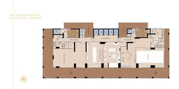 Floor Plan in  Office Space at Ekatva The Olive, Wagle Industrial Estate – for Sale