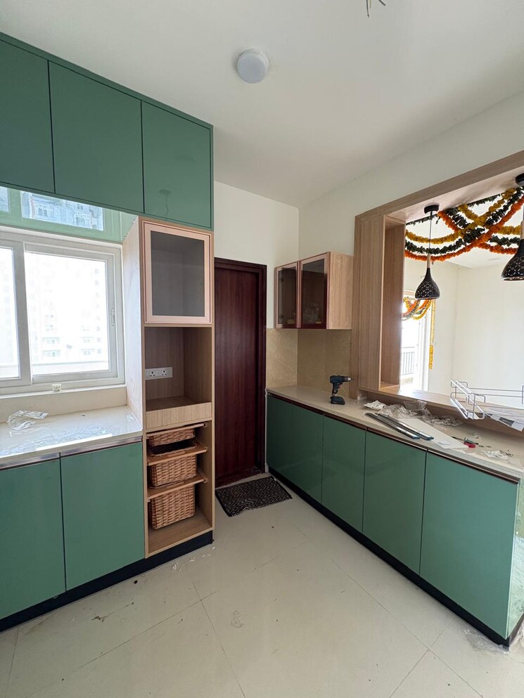 Kitchen, rr-signature 3 Bedroom 1915 Sq.Ft. Apartment In Gandipet Hyderabad 9378599