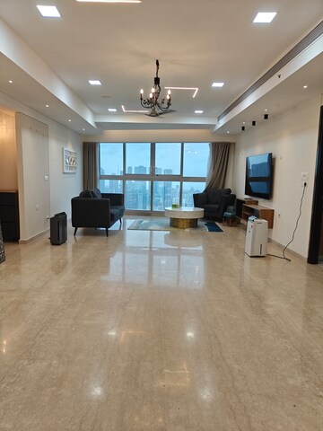 Living Room in 4 BHK Apartment at Bombay Realty Island City Center, Wadala – for Rent