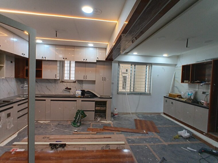 Kitchen, makuta-my-space-2 3 Bedroom 1870 Sq.Ft. Apartment In Bachupally Hyderabad 9379377